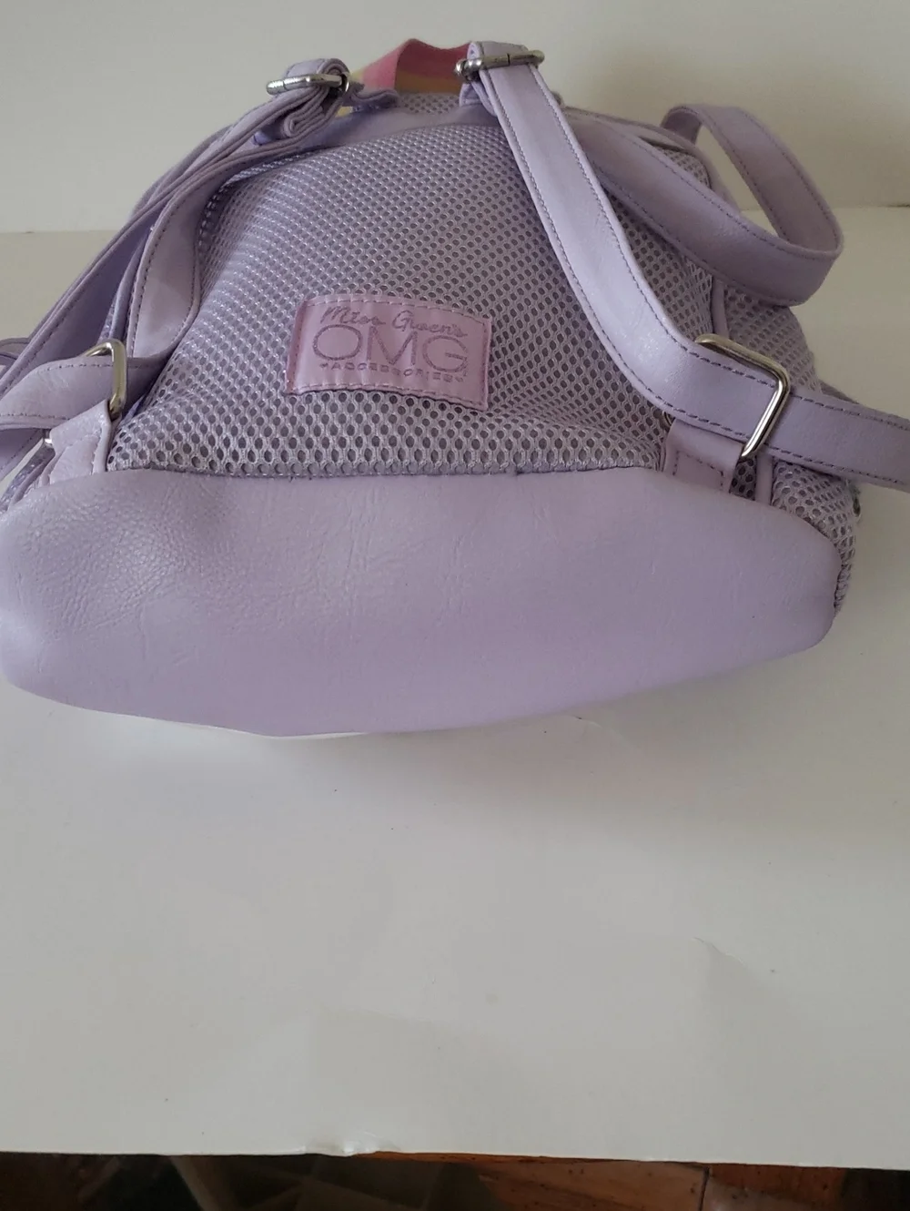 Unicorn Sequin Kids Backpack Lavender. Miss Gwen butterfly flower crown rainbow